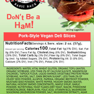 Dont be a ham package label